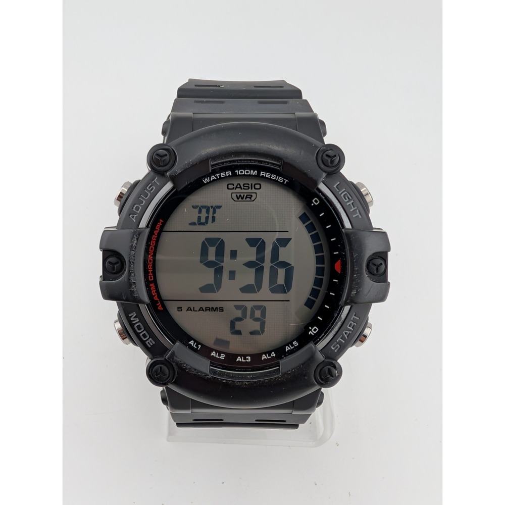 Casio AE-1500WH Men's Digital Watch 51mm Case Black Band- New Battery